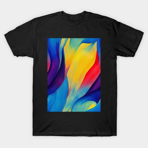 Rainbows Everywhere! Colorful abstract pattern #12 T-Shirt by Endless-Designs